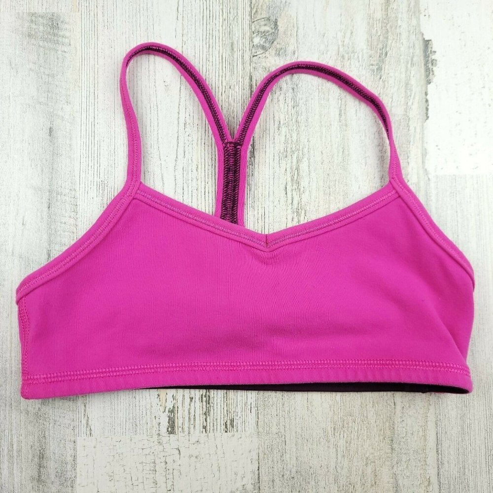 Ivivva by Lululemon Girls Pink Racerback Sports Bra Athletic Training Youth